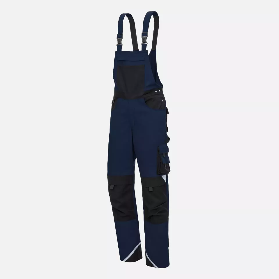 Nitras 7626, MOTION TEX PLUS Bib Pants, Navy Blue, image 1, gallery thumbnail