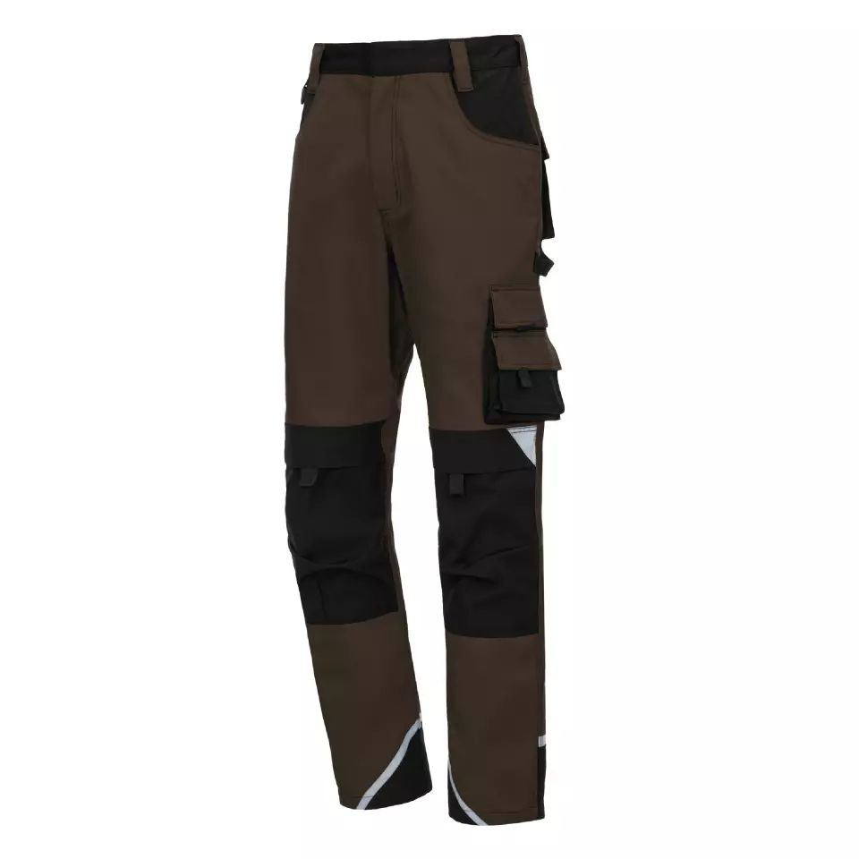Nitras 7617, MOTION TEX PLUS Work Trousers, Brown, image 1, gallery thumbnail