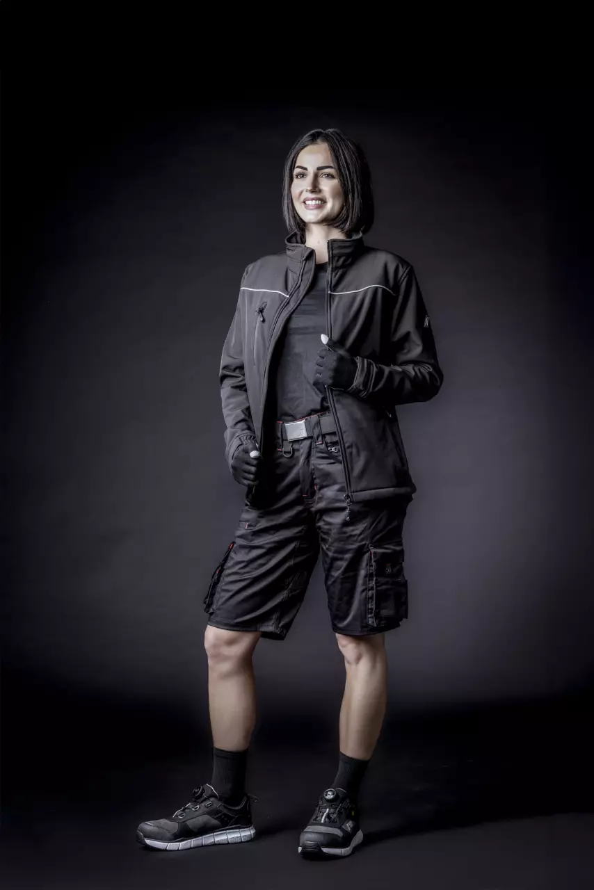 Nitras 7158-1000, MOTION TEX LIGHT Softshell Jacket, Black, image 3, gallery thumbnail