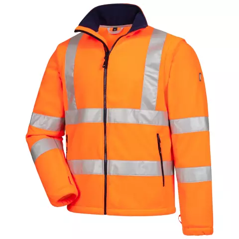 Nitras MOTION TEX VIZ High-Visibility Fleece Jacket, Neon Orange