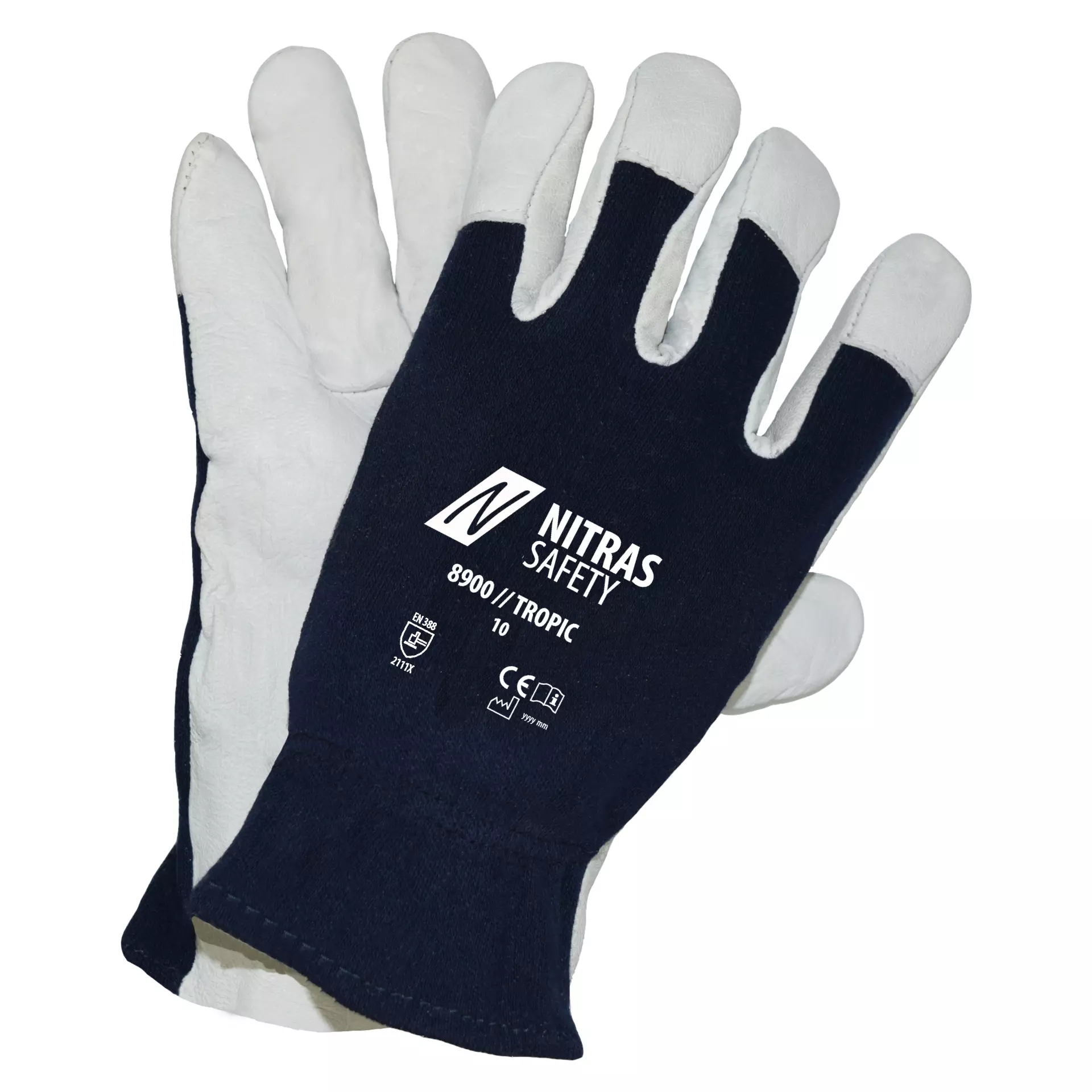 NITRAS 8900, TROPIC Mechanic Gloves, Dark Blue, image 1