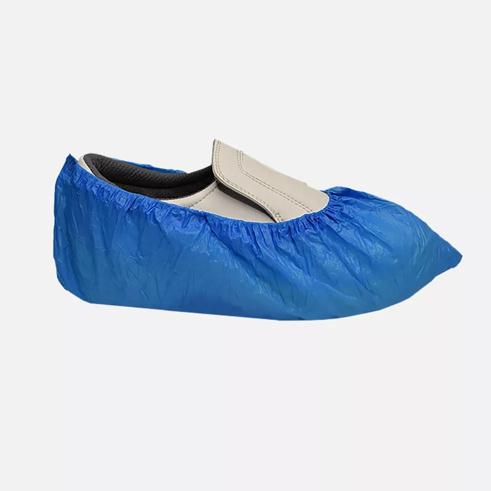 Nitras Medical 4220, CPE shoe covers, blue, image 1, gallery thumbnail