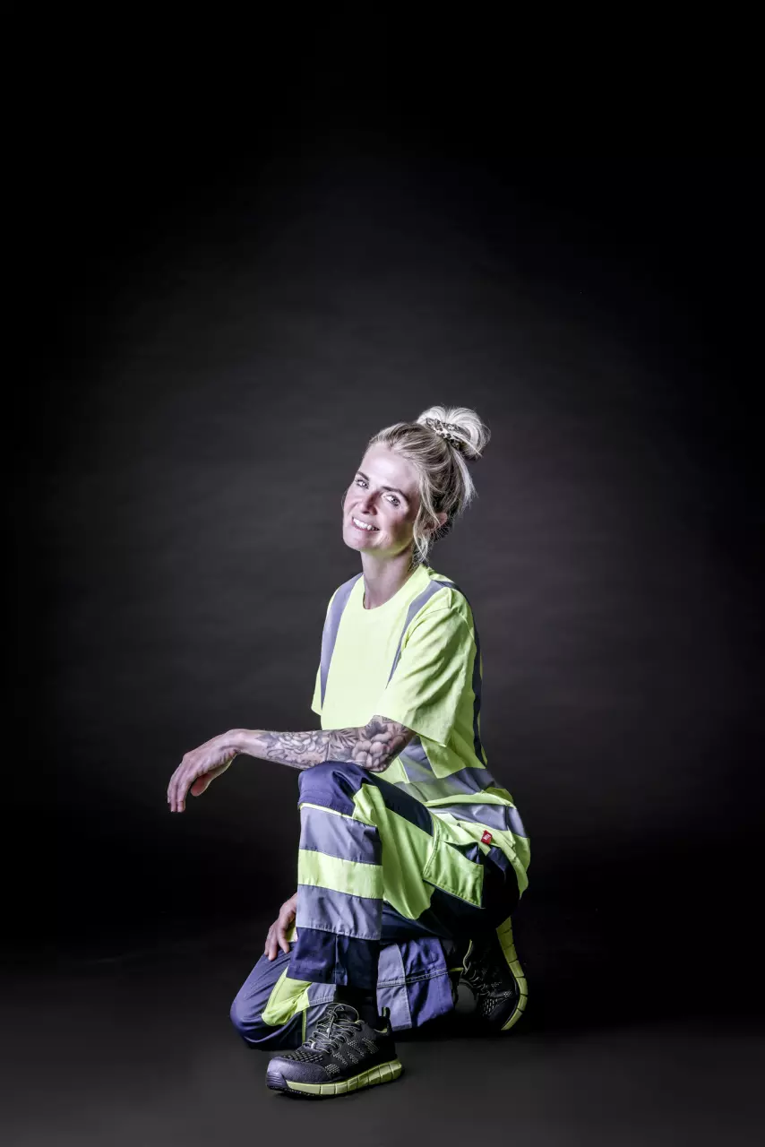 Nitras 7440-1042, SONIC STEP S1O Safety Shoes, Black/Lime, image 3, gallery thumbnail