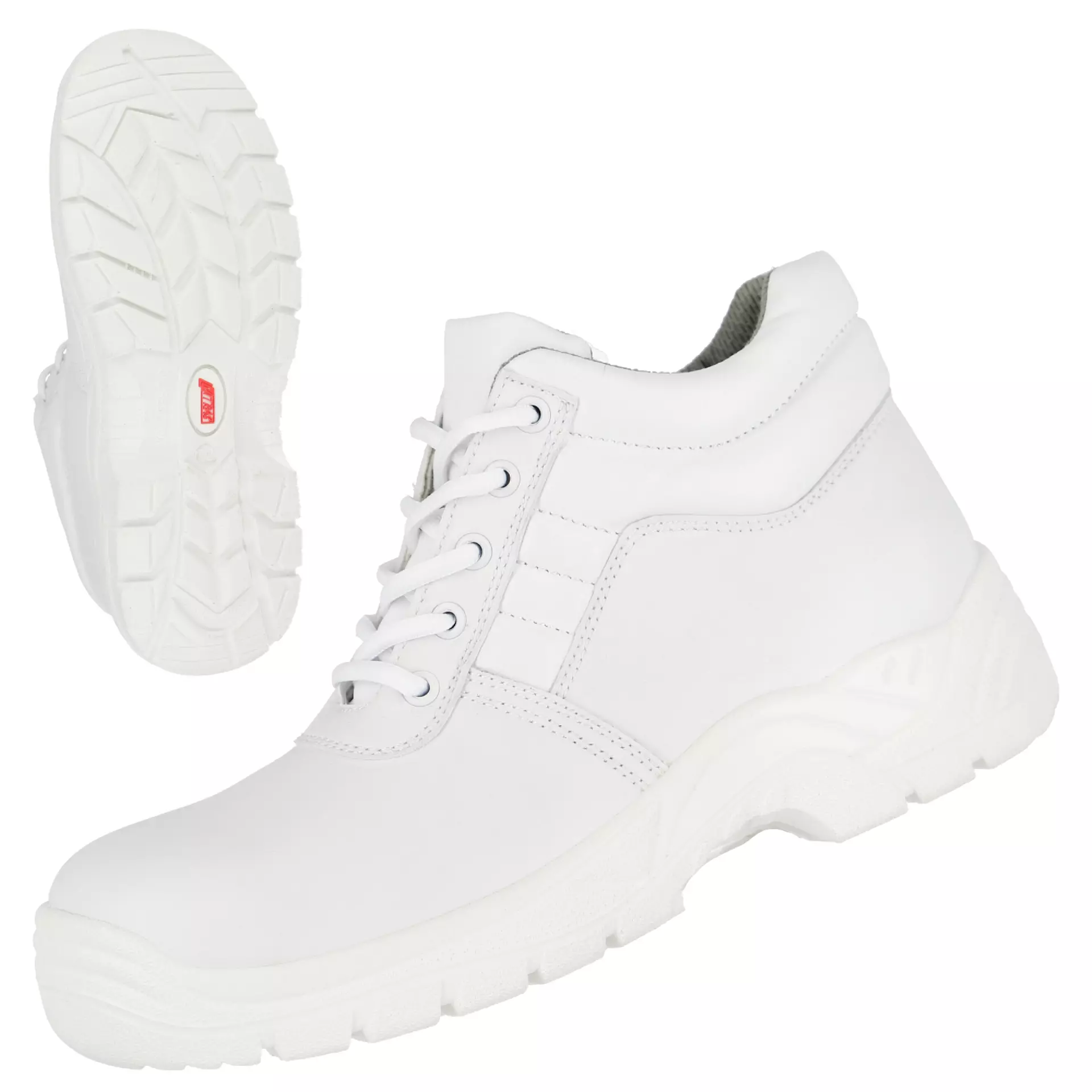 NITRAS 7256, CLEAN STEP MID S2 Safety Boots, White, image 1