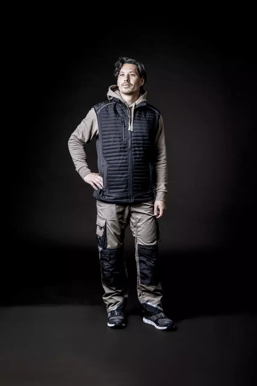 NITRAS 7715, MOTION TEX PRO FX Work Trousers, Khaki, image 3, gallery thumbnail