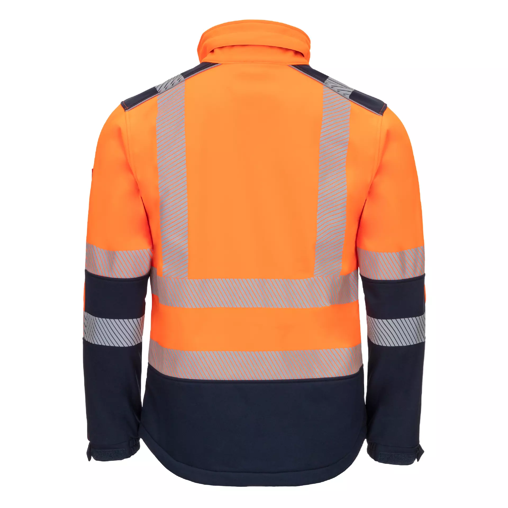 Nitras 7172-4121, MOTION TEX VIZ Reflective Softshell Jacket, Neon Orange, image 2