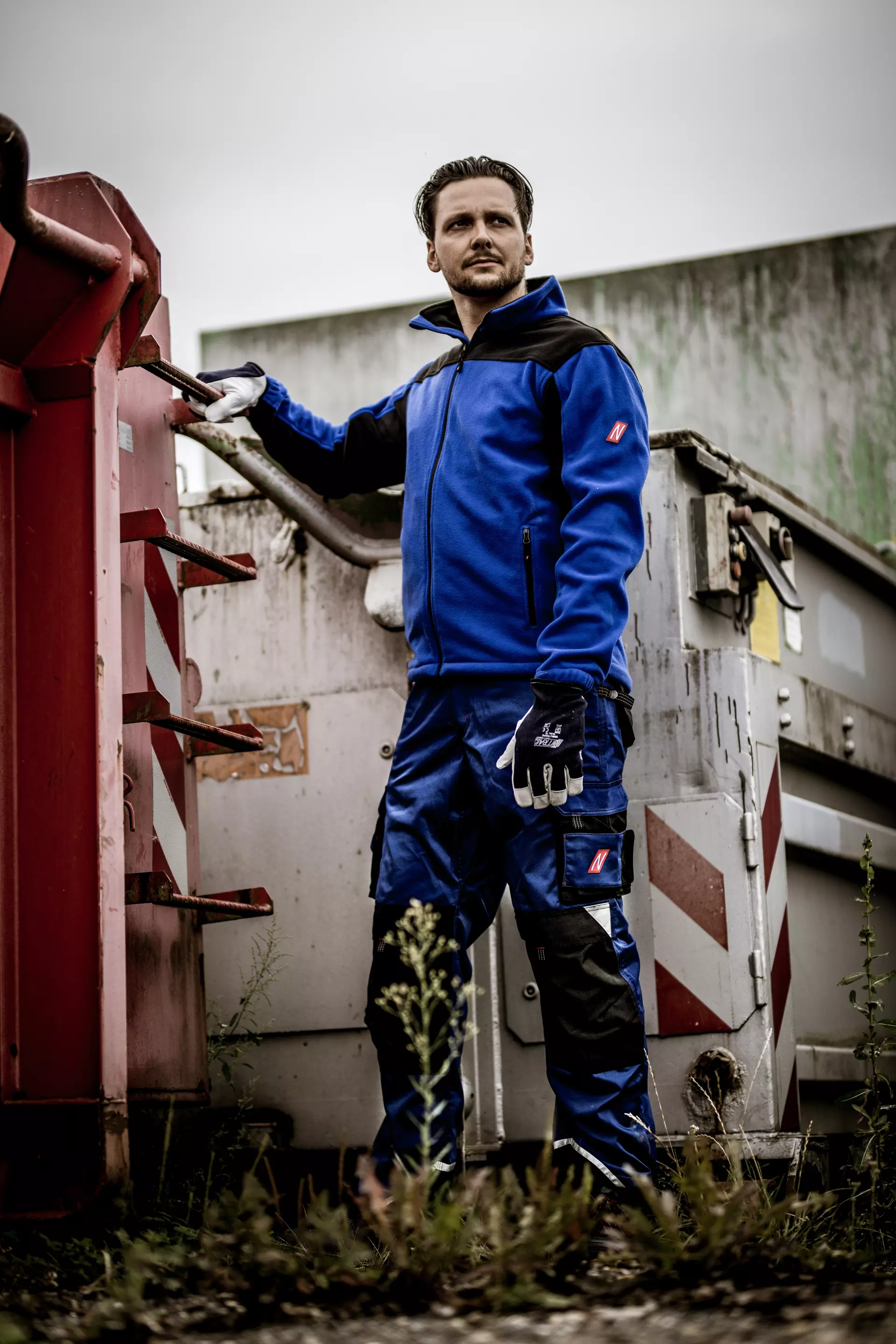 NITRAS 7041, MOTION TEX PLUS Fleece Jacket, Royal Blue, image 3