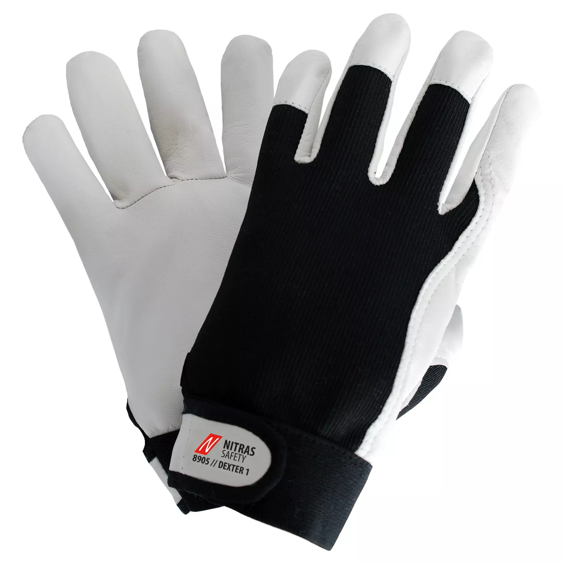 NITRAS 8905, DEXTER 1 Mechanic Gloves, Black, image 1