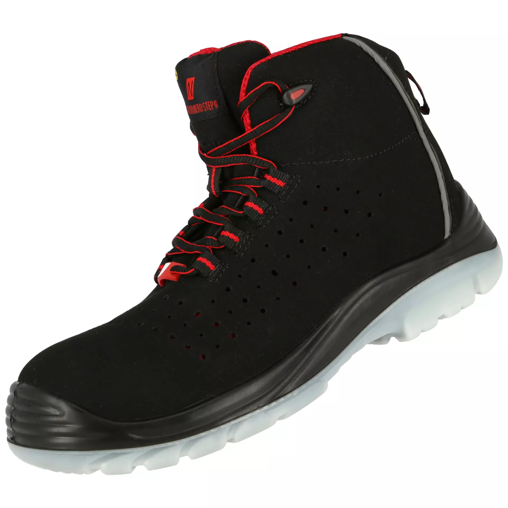 NITRAS 7421, MICRO STEP MID S1P Safety Boots, Black, image 2