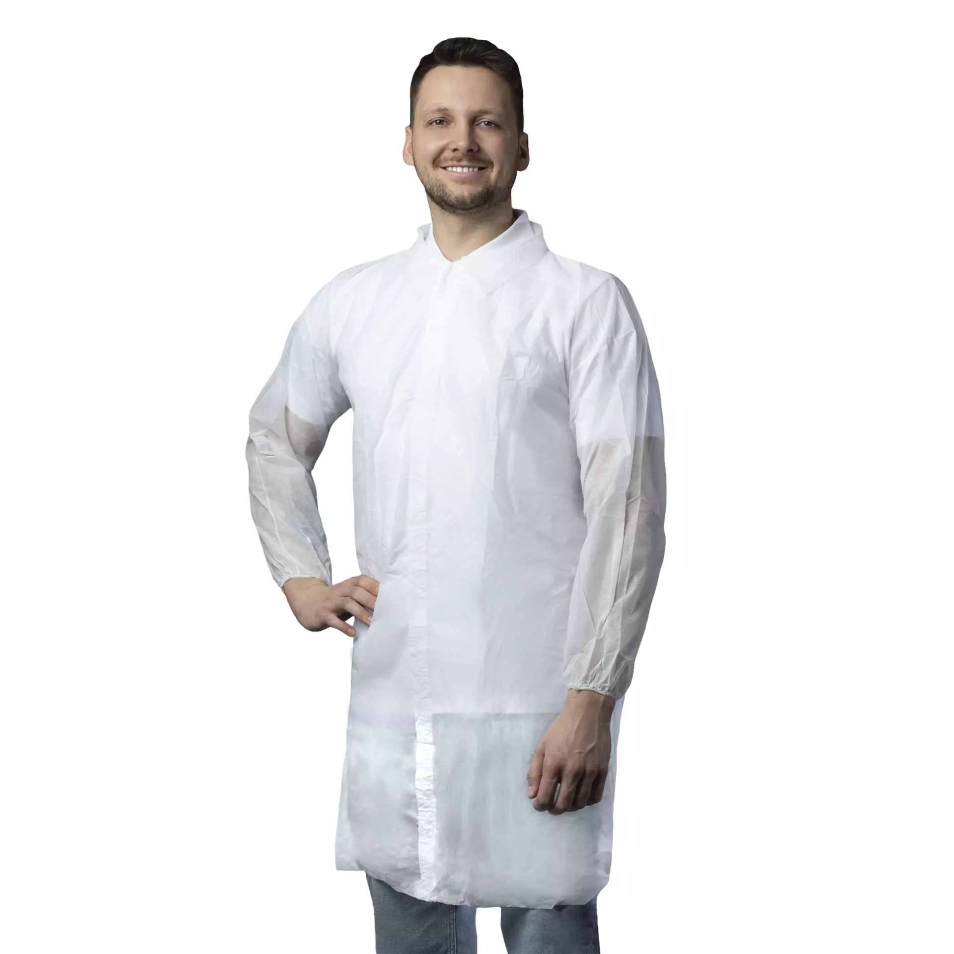 Nitras Medical 4535, PP-visitor coat, white, image 1