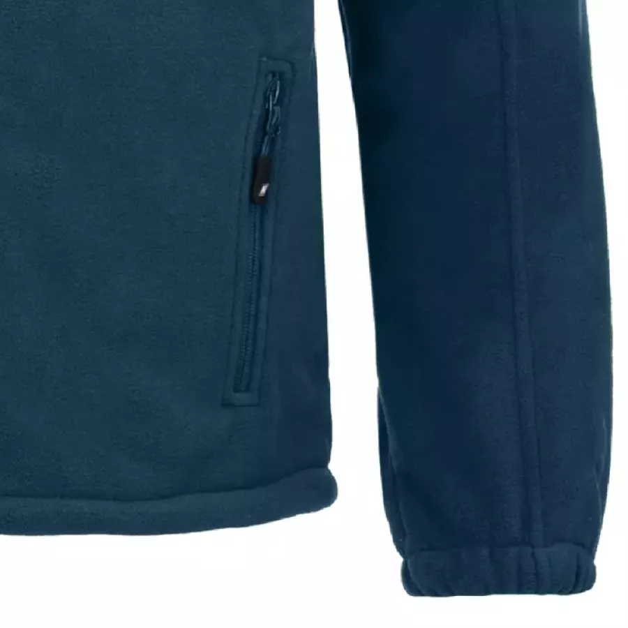 **Elastische Bündchen** halten Ihre Ärmel bequem an Ort und Stelle für einfache, uneingeschränkte Bewegung.