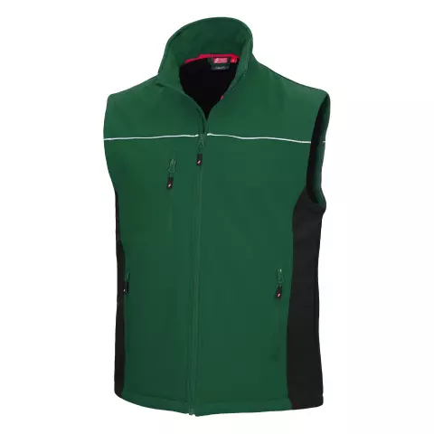 Nitras MOTION TEX LIGHT Softshell Waistcoat, Green