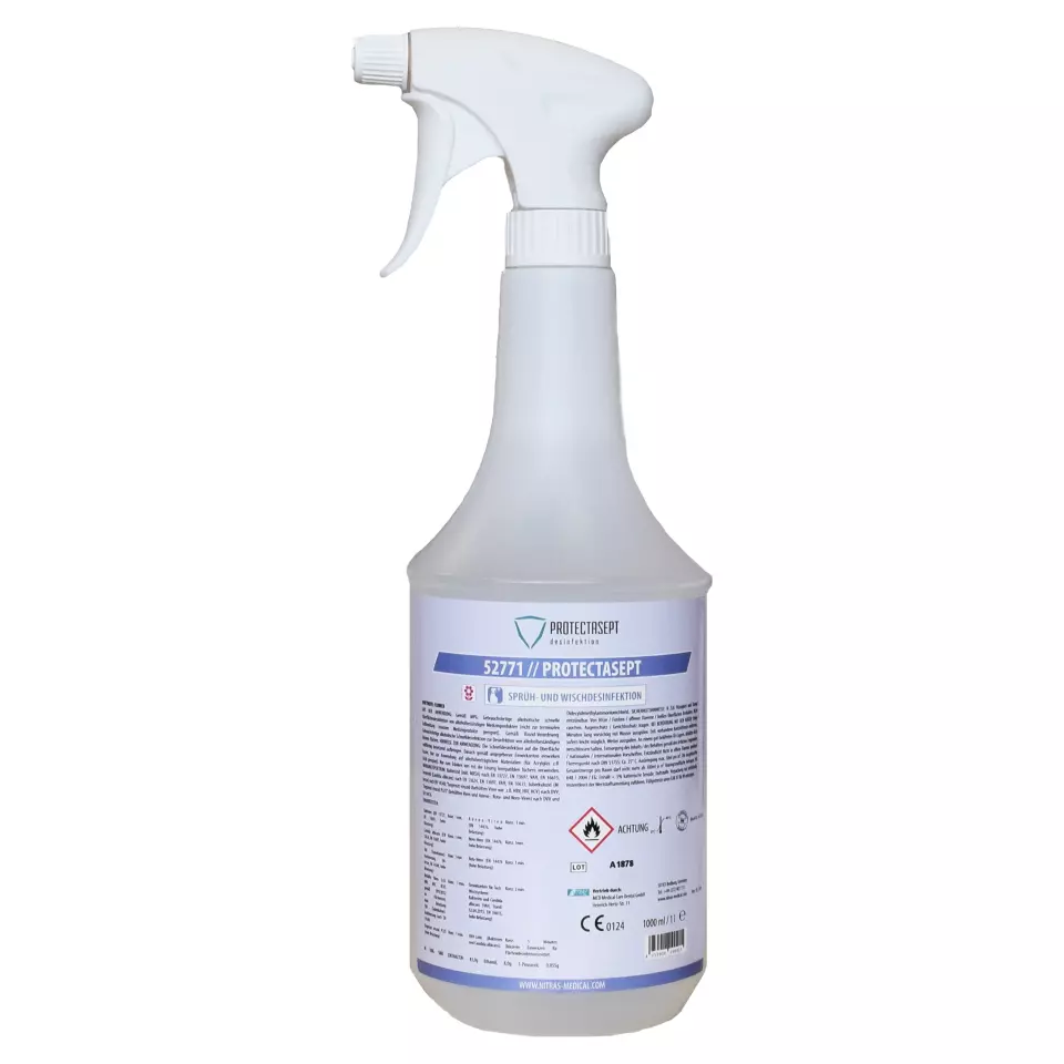 Nitras Medical 52771, PROTECTASEPT SF spray/wipe desinfection, flower, 1.000ml, image 1, gallery thumbnail