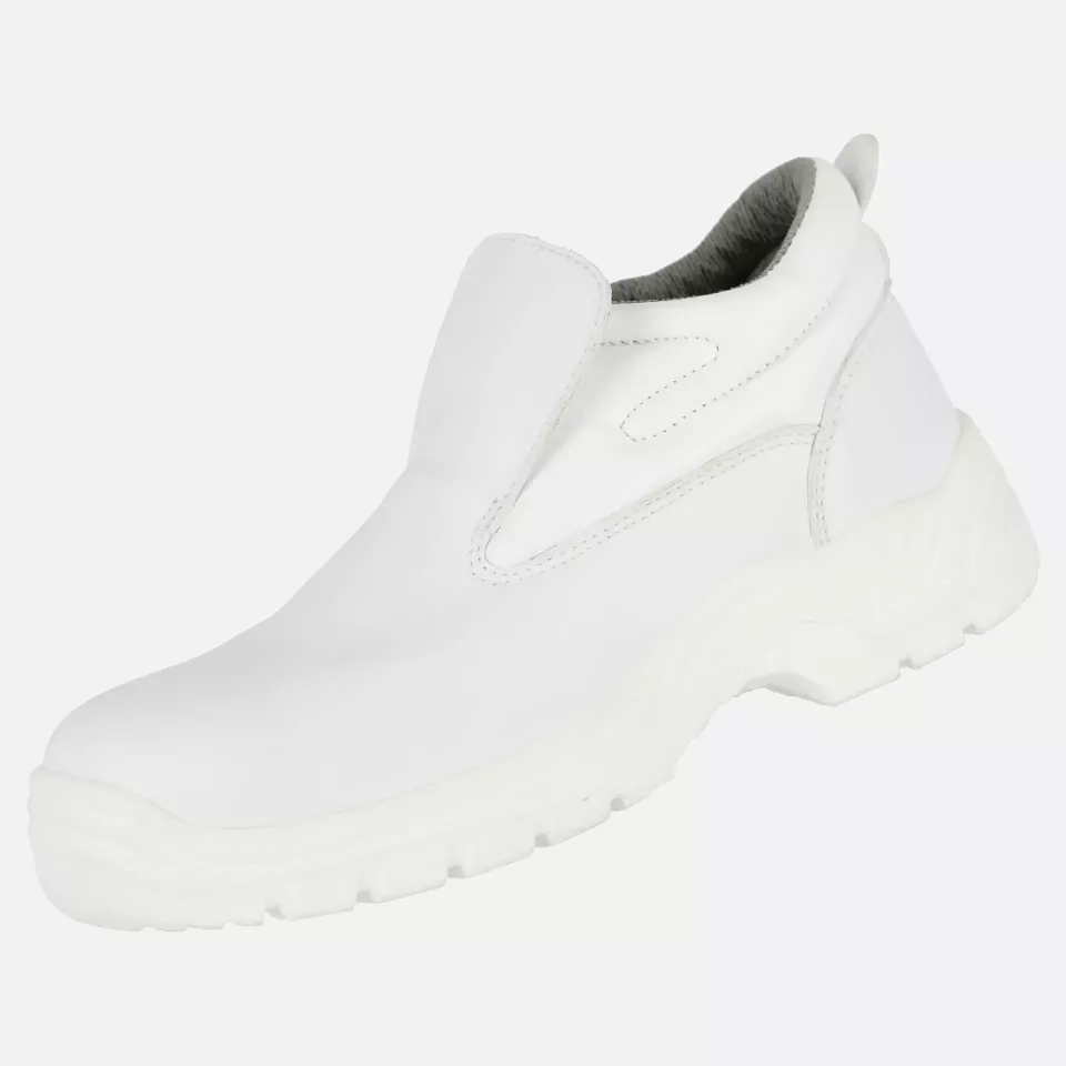 Nitras 7251, CLEAN STEP MID SL S2 Safety Slipper, White, image 2, gallery thumbnail