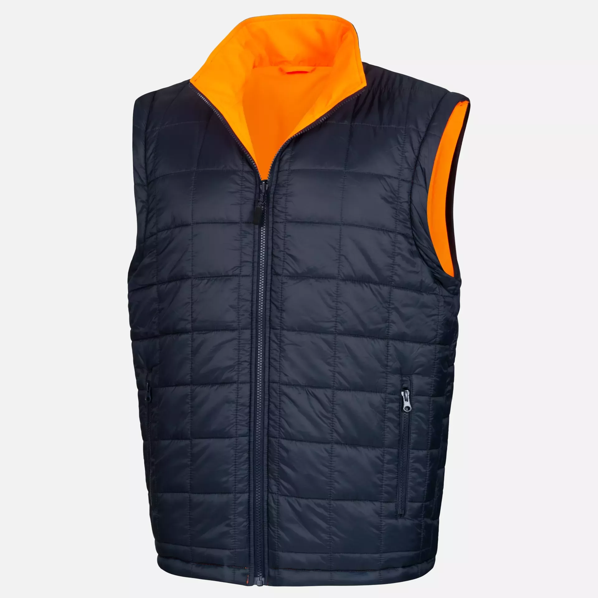 Nitras 7179-4121, MOTION TEX VIZ PLUS Multifunctional High-Visibility Jacket, Neon Orange/Navy Blue, image 9