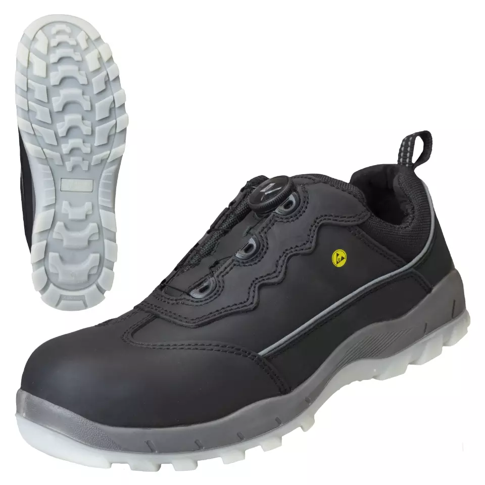 NITRAS 7306-1000, SPORT STEP FIT Safety Shoes, Black, image 1, gallery thumbnail