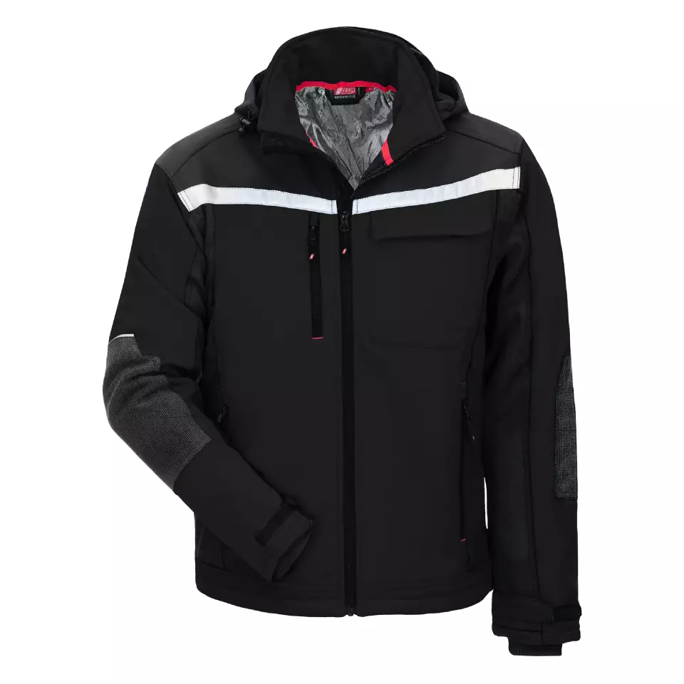 Nitras 7180, MOTION TEX PLUS Softshell-Jacke, Schwarz, image 1, gallery thumbnail