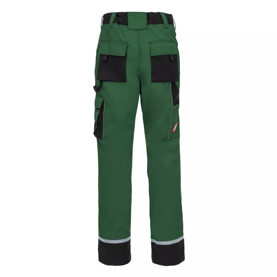 Nitras 7614, MOTION TEX PLUS Work Trousers, Green, image 2, gallery thumbnail