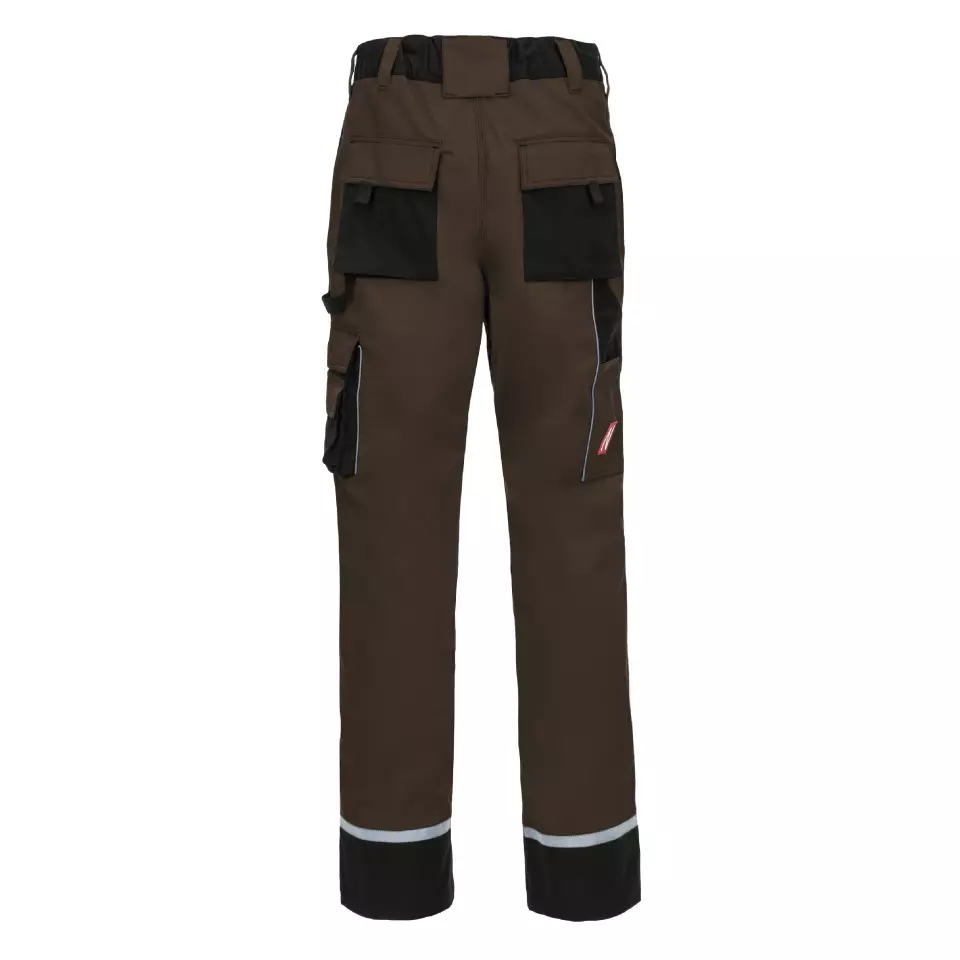 Nitras 7617, MOTION TEX PLUS Work Trousers, Brown, image 2, gallery thumbnail