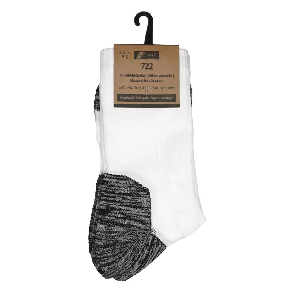 Nitras 722-1100, All Season Socks Polyamide / Polyester / Elastane, White, image 1, gallery thumbnail