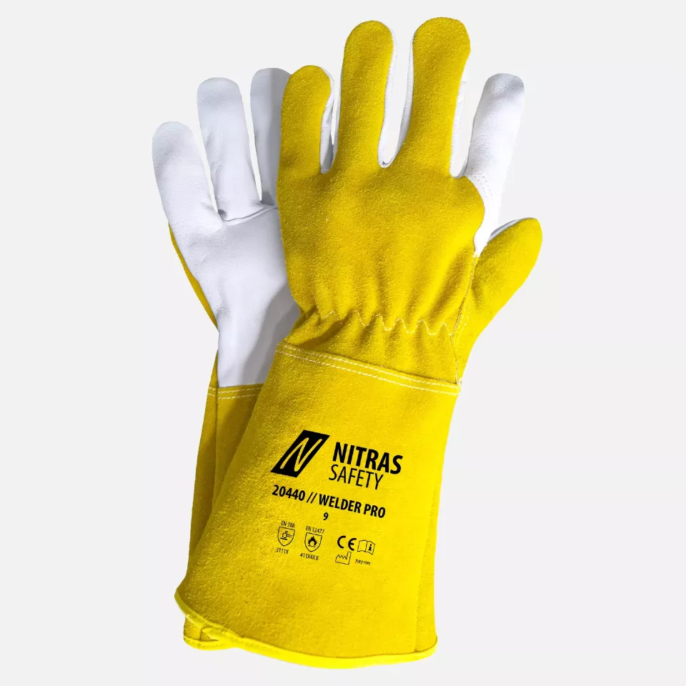 Nitras 20440-4512, Welder Pro Welding glove, Ochre, image 1, gallery thumbnail