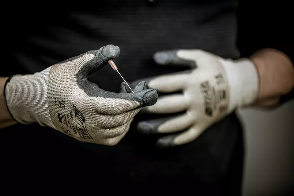 Nitras 6655, STEEL Cut And Puncture protection Gloves, Brown, image 2, gallery thumbnail