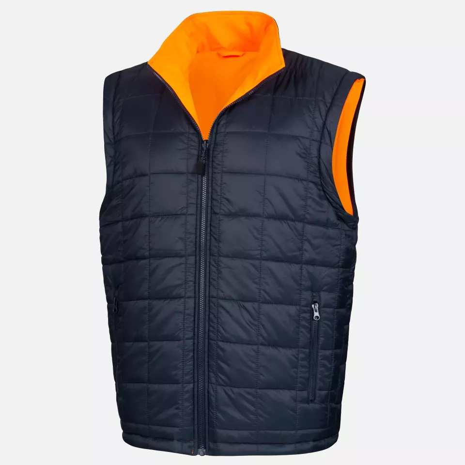 Nitras 7179-4121, MOTION TEX VIZ PLUS Multifunctional High-Visibility Jacket, Neon Orange/Navy Blue, image 9, gallery thumbnail