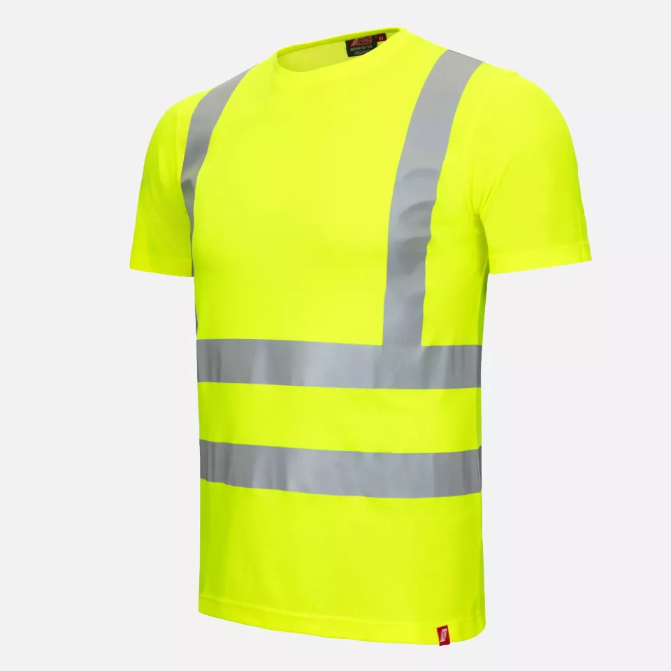 Nitras 7008-4000, MOTION TEX VIZ Reflective T Shirt, Neon Yellow, image 1, gallery thumbnail