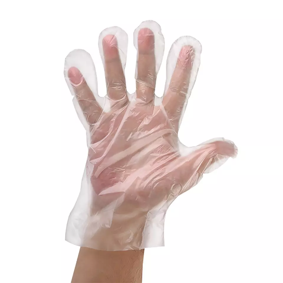 Nitras Medical 4281, PE disposable gloves, transparent, men‘s size XL, image 1, gallery thumbnail