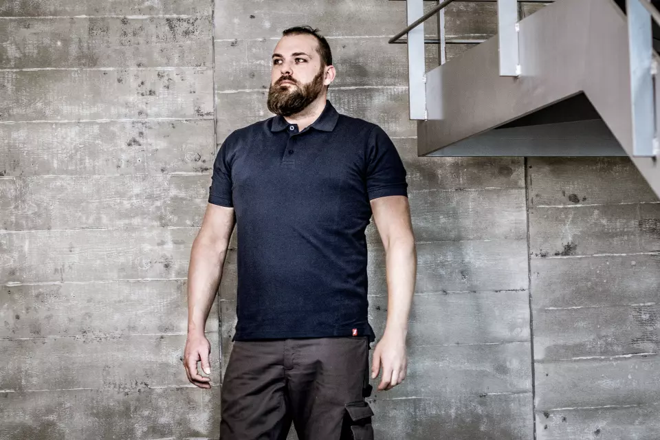 Nitras 7010-2100, MOTION TEX LIGHT Polo Shirt, Navy Blue, image 3, gallery thumbnail