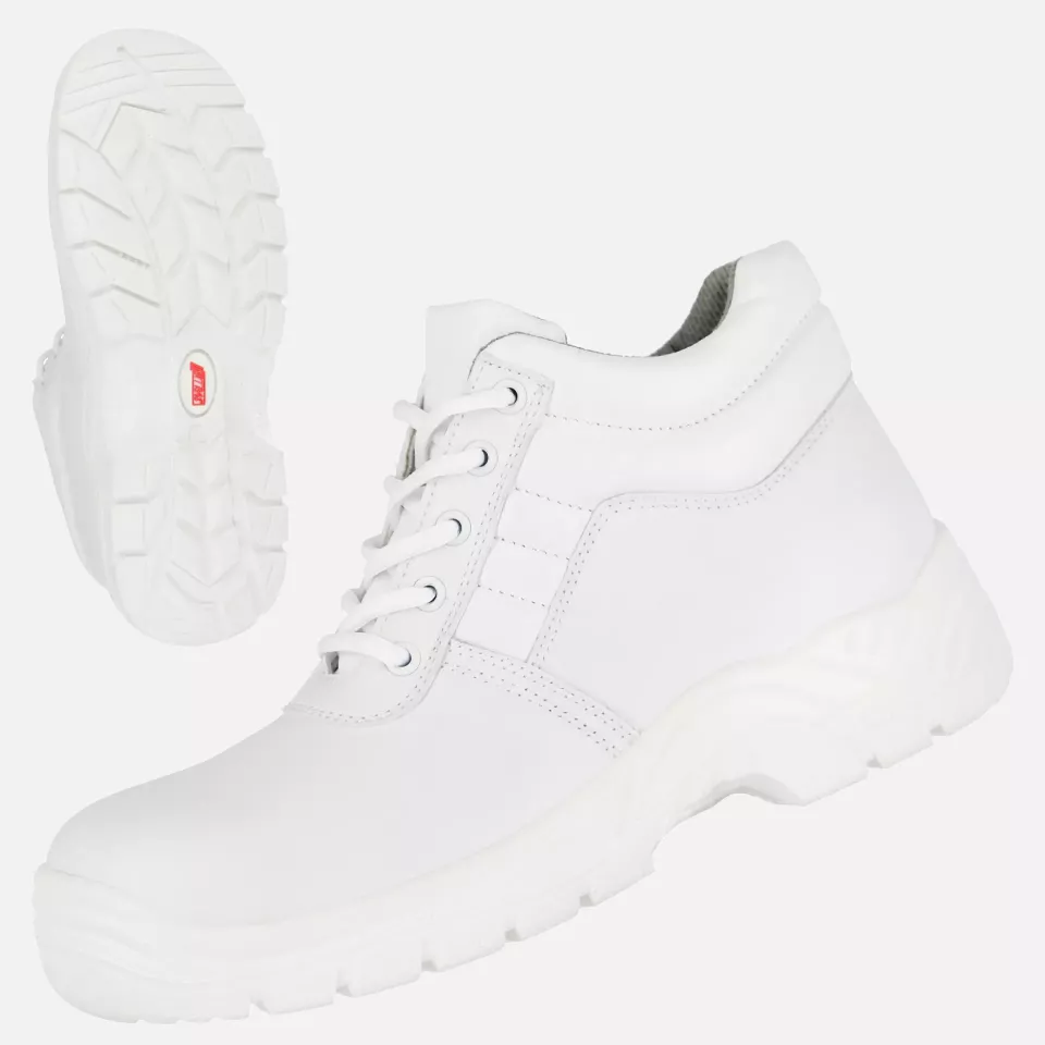 Nitras 7256, CLEAN STEP MID S2 Safety Boots, White, image 1, gallery thumbnail