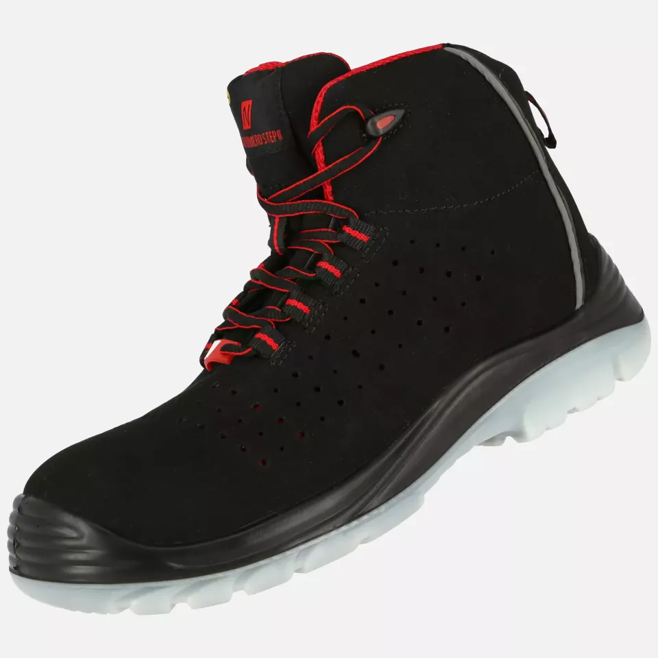 Nitras 7421, MICRO STEP MID S1P Safety Boots, Black, image 2, gallery thumbnail