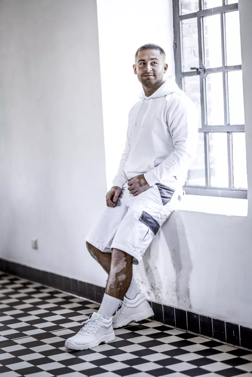 Nitras 7025-1100, MOTION TEX LIGHT Hoodie, White, image 3, gallery thumbnail