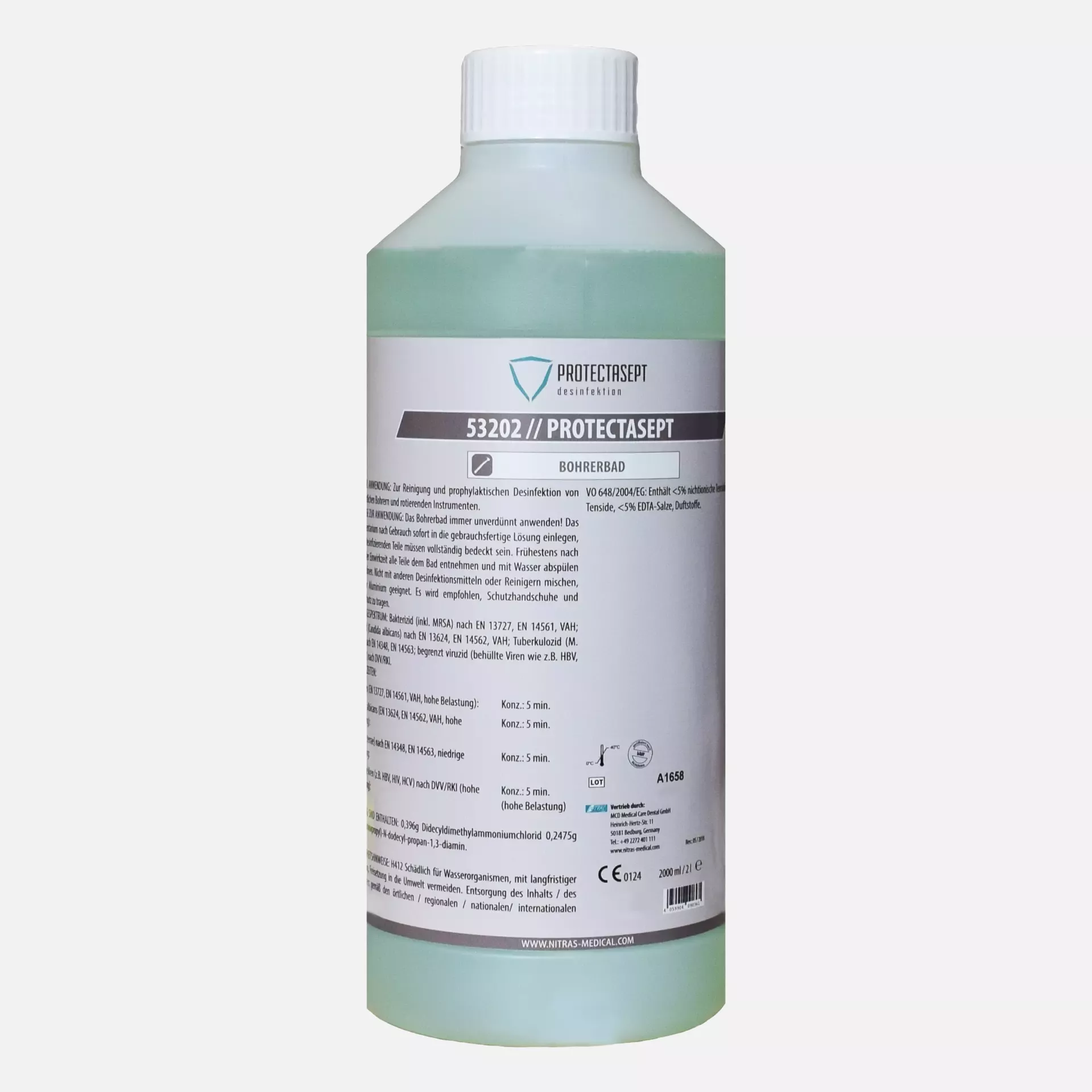 Nitras Medical 53202, PROTECTASEPT IN drill bath, content 2,000ml, image 1