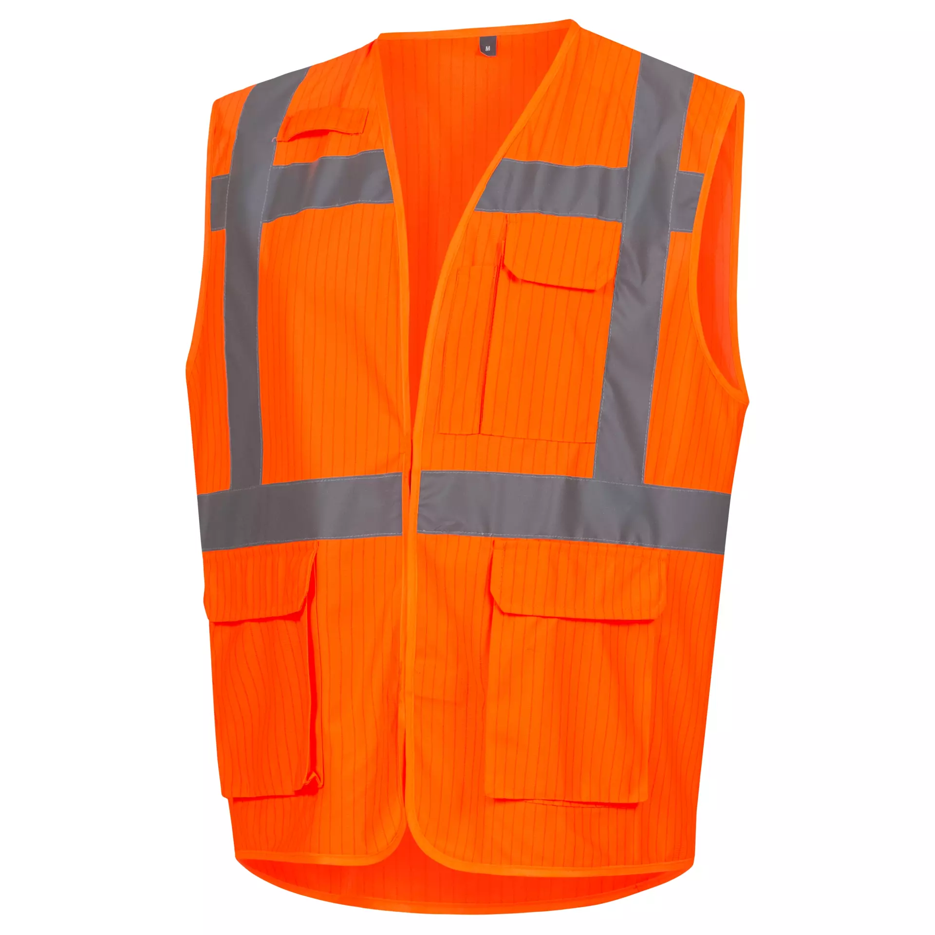 Nitras 7119-4100, High-Visibility Waistcoat, Neon Orange