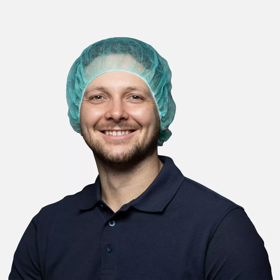 Nitras Medical 4001, Bouffant caps, green, image 1, gallery thumbnail