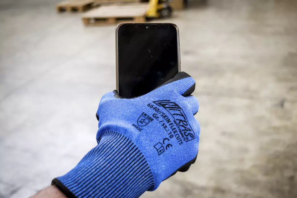NITRAS 6640, SKIN FLEX CUT5 Cut protection Gloves, Blue, image 2, gallery thumbnail
