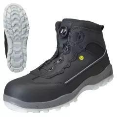  7307-1000, NITRAS SPORT STEP MID FIT Safety Boots, Black