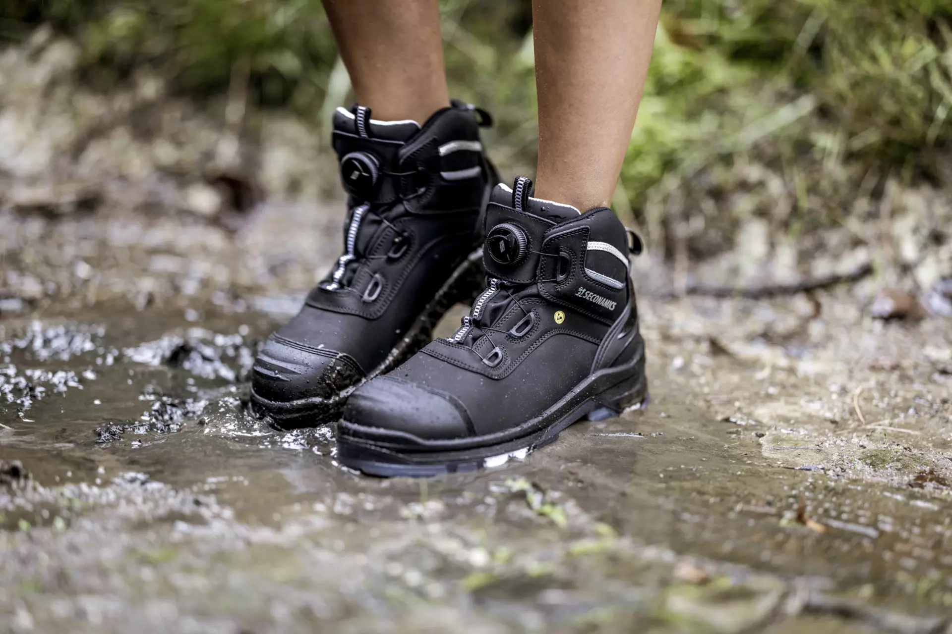 NITRAS 7220-1000, ULTIMATE STEP MID FIT S7S CI FO SC SR Half-Height Safety Boots, Black, image 3