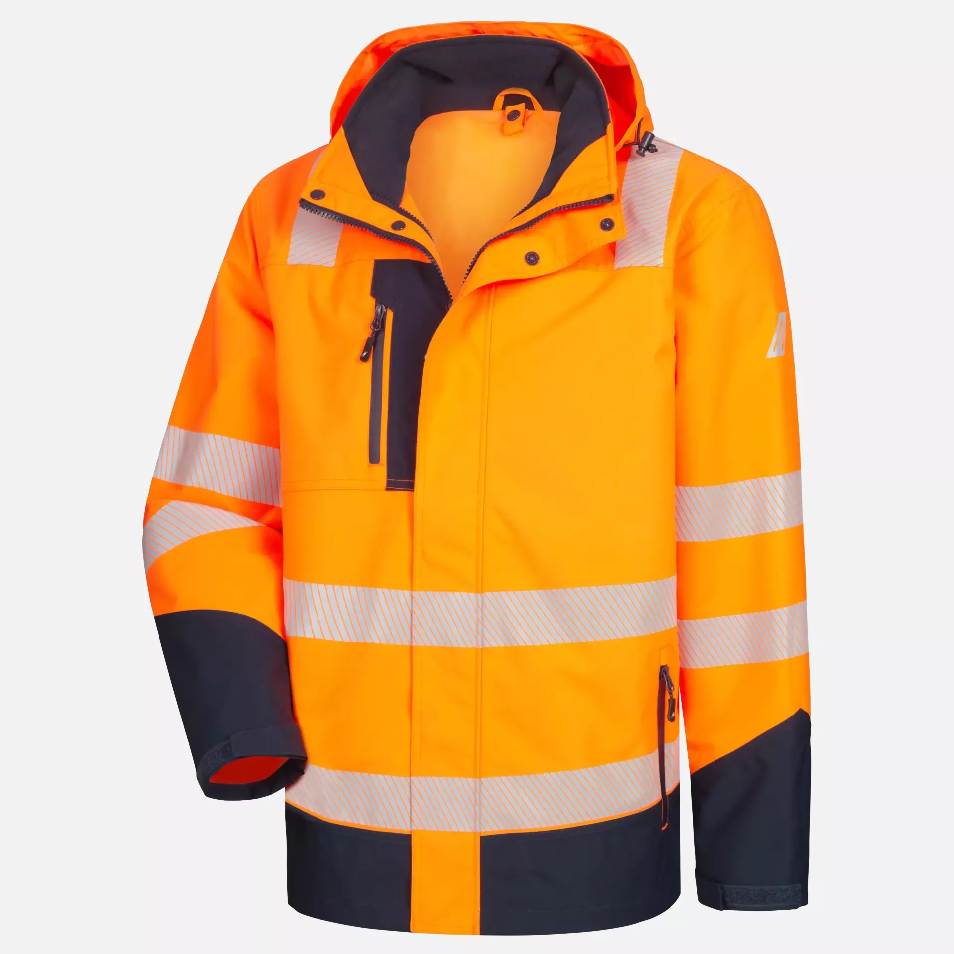 Nitras 7179-4121, MOTION TEX VIZ PLUS Multifunctional High-Visibility Jacket, Neon Orange/Navy Blue, image 5