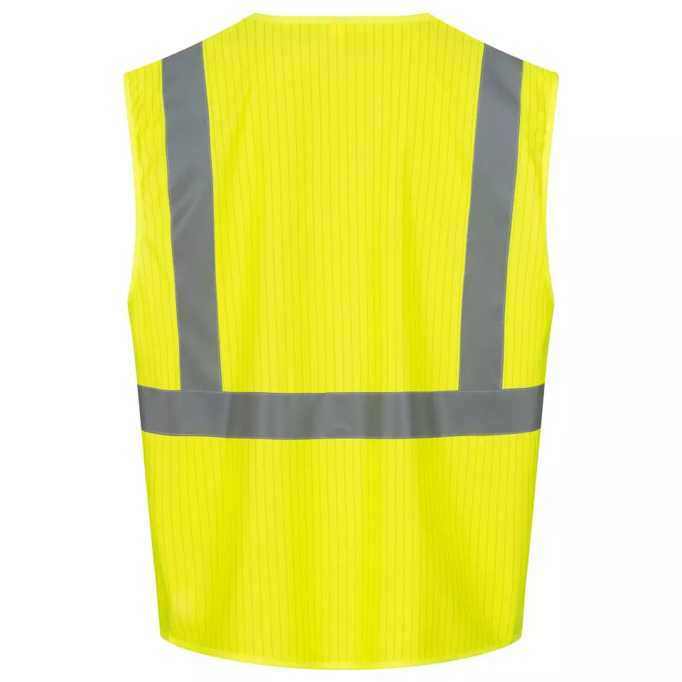 Nitras 7119-4000, High-Visibility Waistcoat, Neon Yellow, image 2, gallery thumbnail