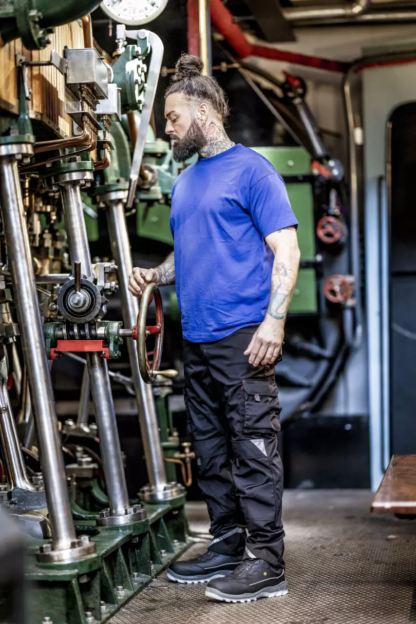 Nitras 7050-2000, MOTION TEX PLUS T-Shirt, Royal Blue, image 3, gallery thumbnail