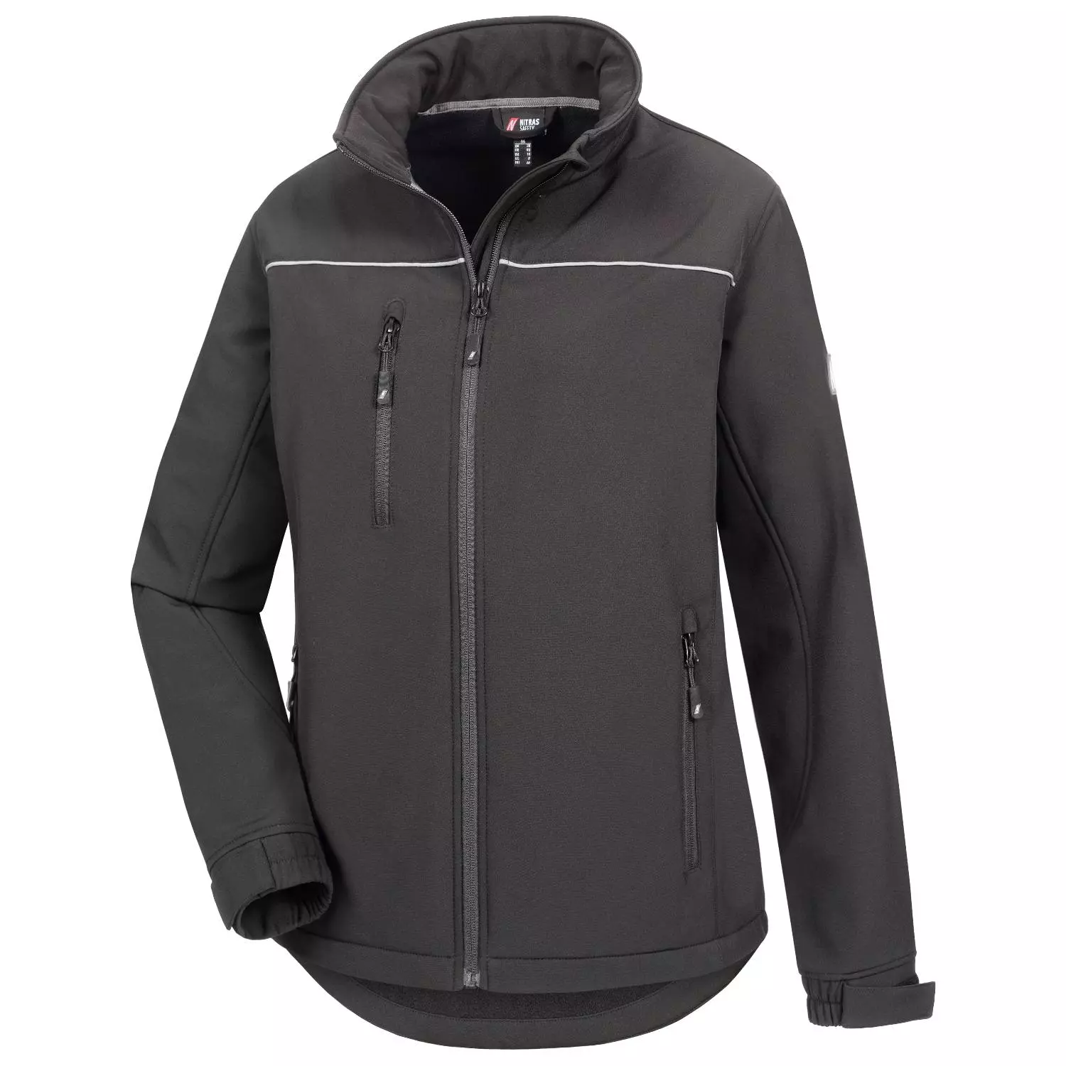 Nitras 7158-1000, MOTION TEX LIGHT Softshell Jacket, Black
