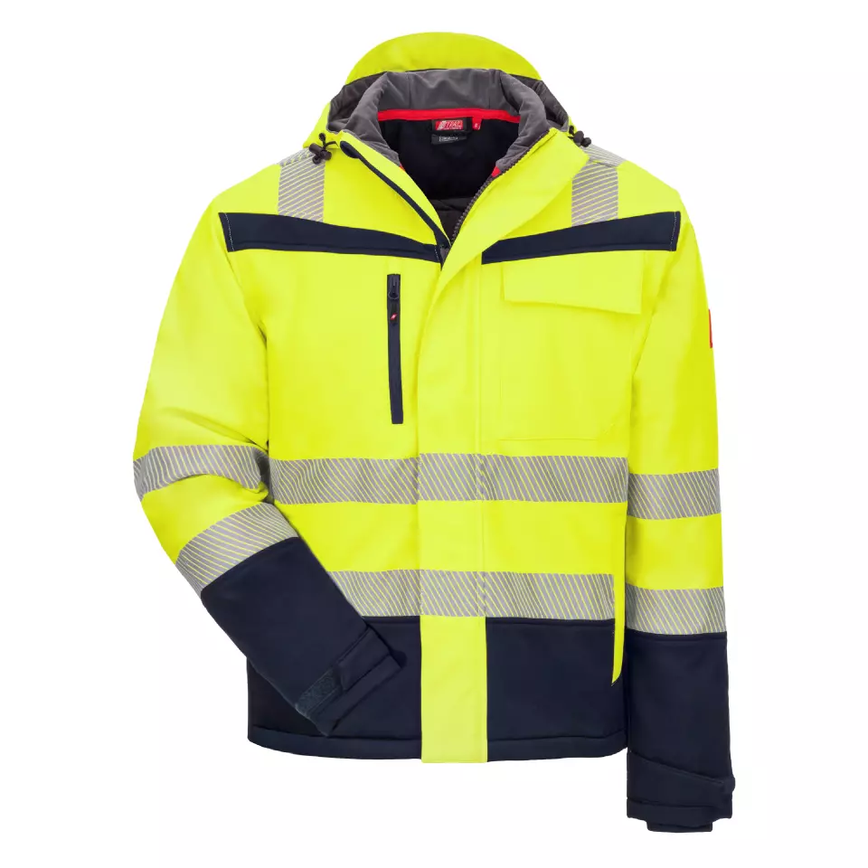 Nitras 7175-4021, MOTION TEX VIZ PLUS Reflektierende Winter-Softshelljacke, Neongelb, image 1, gallery thumbnail