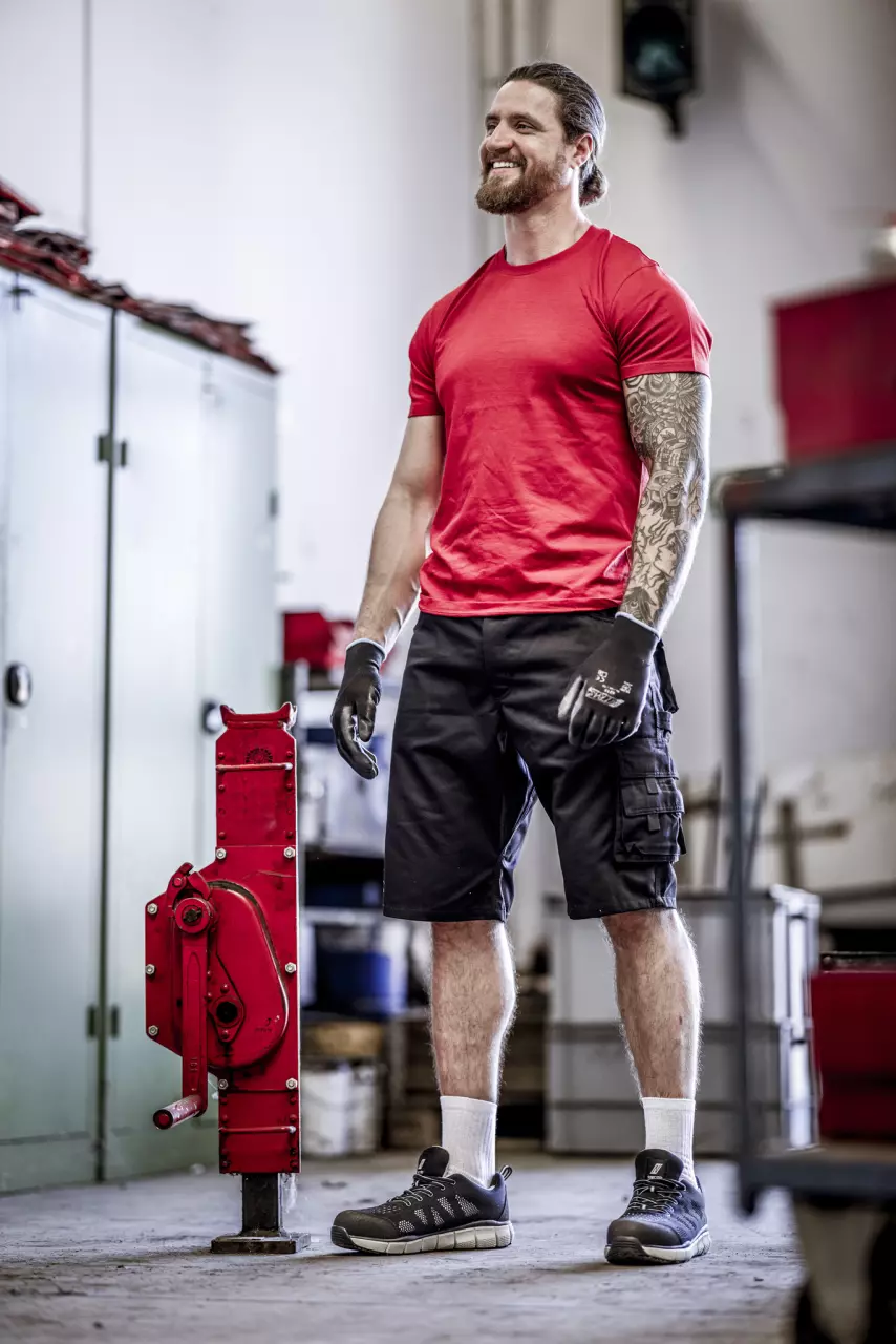 Nitras 7600, MOTION TEX PLUS Work Trousers, Black, image 3, gallery thumbnail