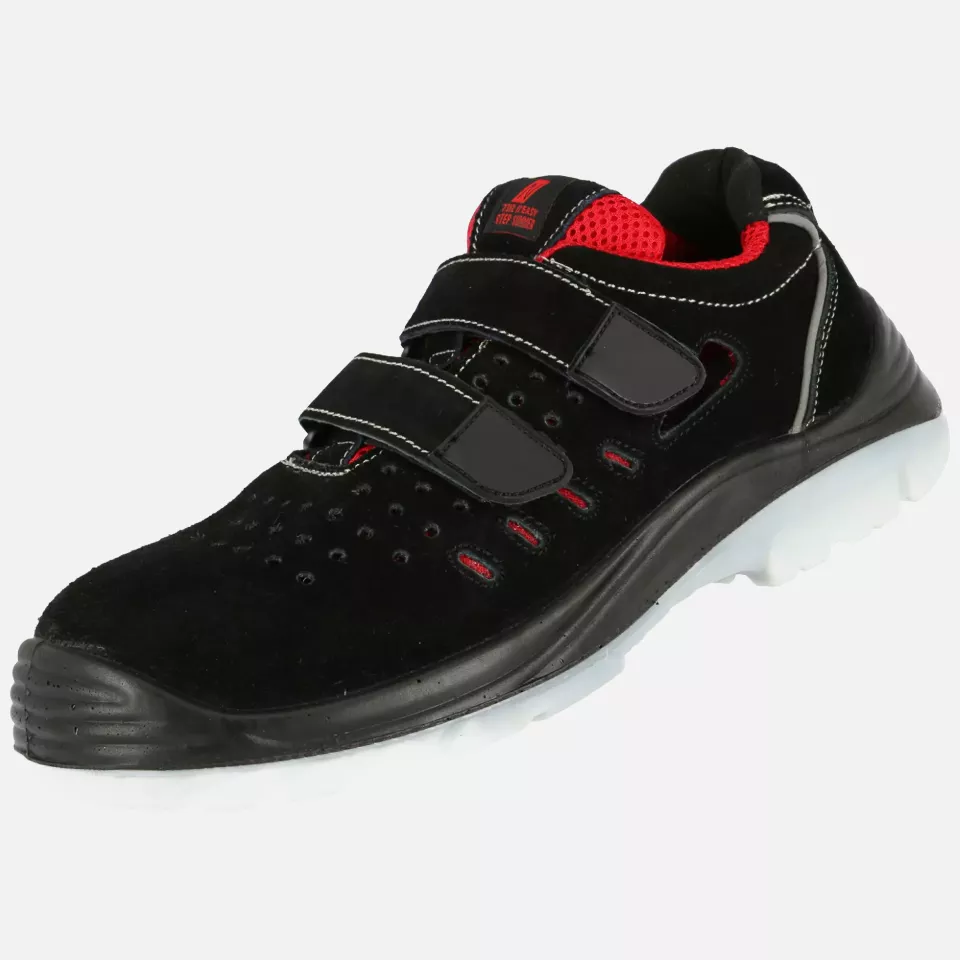 Nitras 7312, EASY STEP SA S1P Safety Sandals, Black, image 2, gallery thumbnail