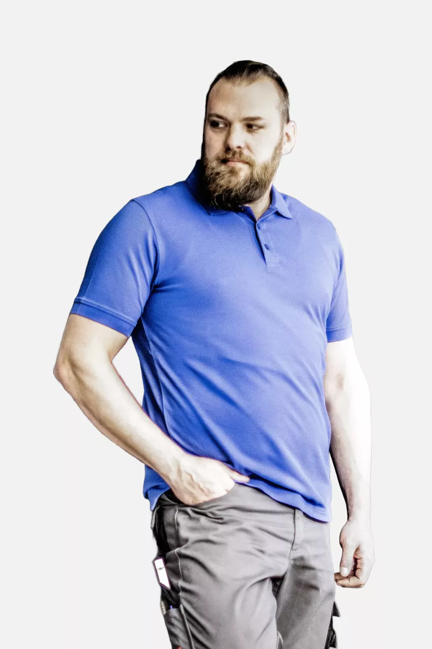 Nitras 7010-2000, MOTION TEX LIGHT Polo Shirt, Royal Blue, image 2, gallery thumbnail