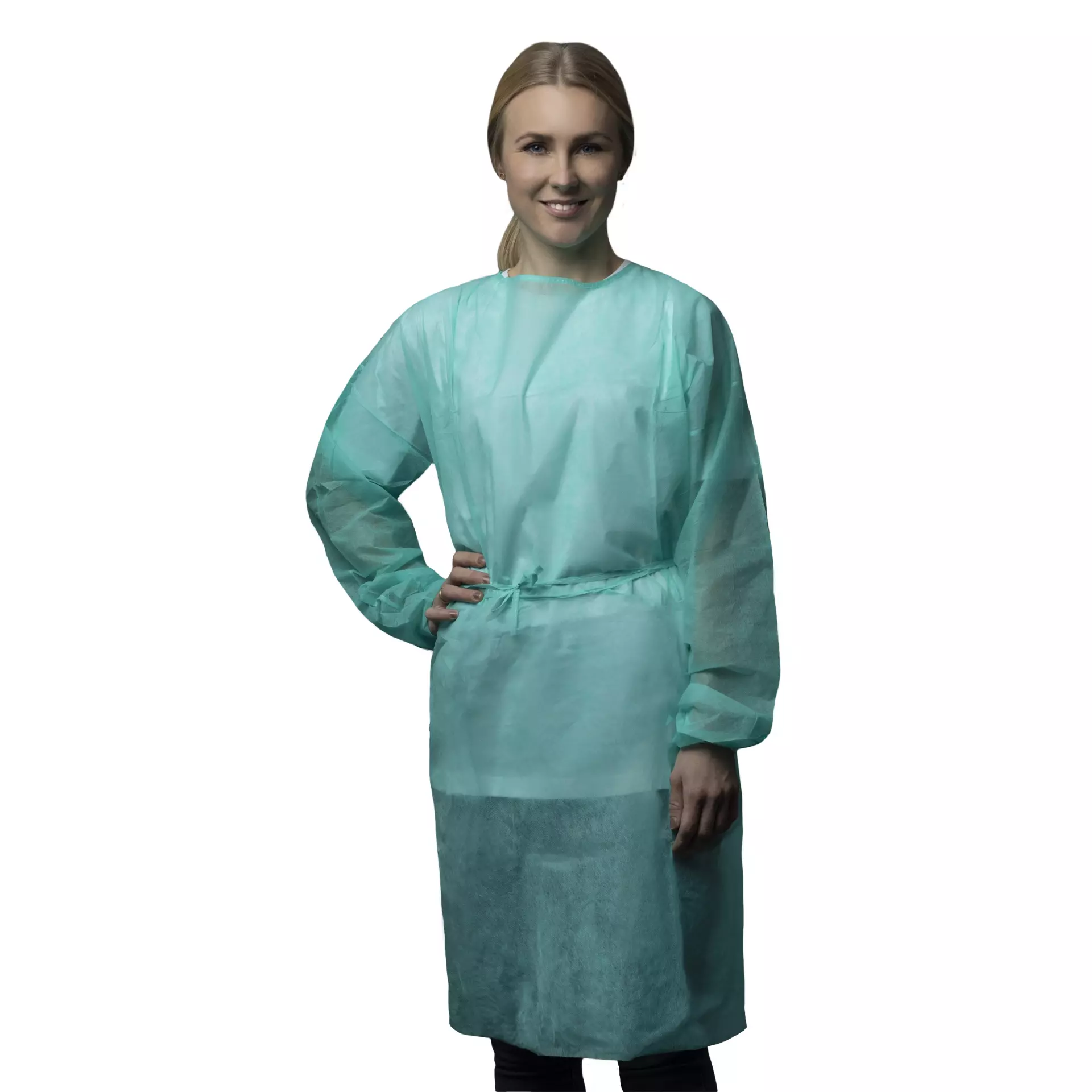Nitras Medical 4540, PP-visitor coat, green, XXL, image 1