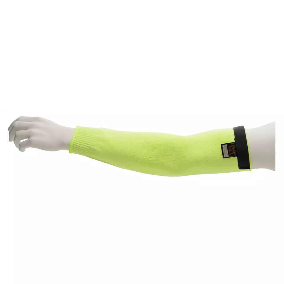 NITRAS 6791, TAEKI Cut-resistant Arm Protectors Neon Yellow, image 1, gallery thumbnail