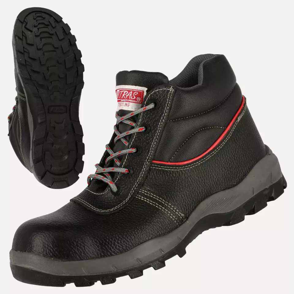 Nitras 7201MF, STEP MID S3 Safety Boots, Black, image 1, gallery thumbnail
